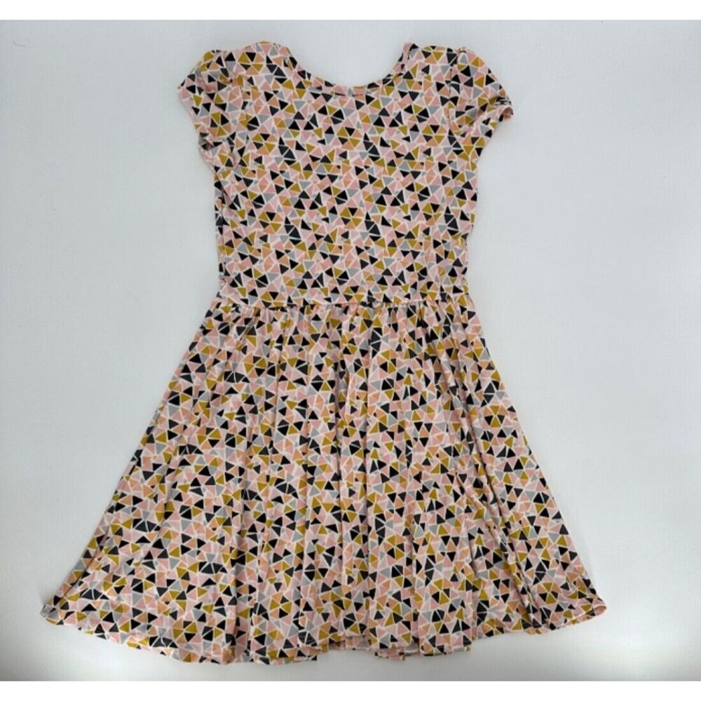 Dot Dot Smile Girl's Cap Sleeve Dress 12-24 months TRIANGLES Short Sleeve Twirl